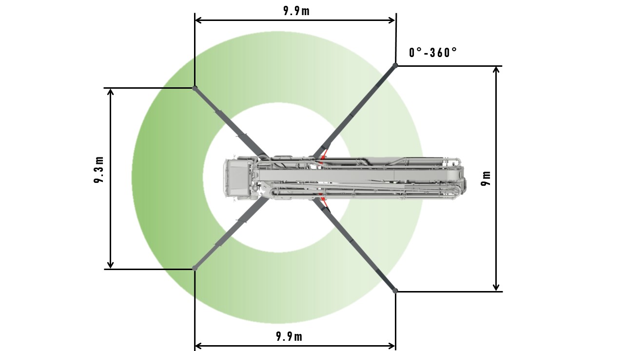 SUPPORT LEGS DIMENSIONS